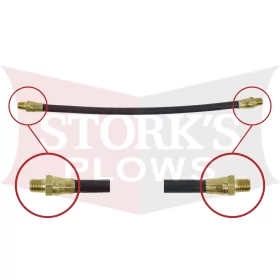 HYD01695 Boss Hydraulic Lift Hose 1/4 x 15-1/2, 1/4MP x 1/4MP