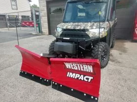 Western Impact UTV V Blade 6' Snow Plow Kubota RTV 900 RTV1100 Bobcat John Deere Polaris Kawasaki