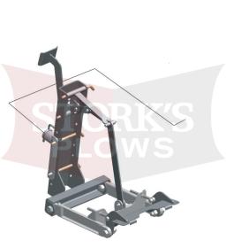 LHM-020 TurfEx SweepEx Heavy Duty Dethatcher Manual Lifting Bracket ZTR-300 Mount