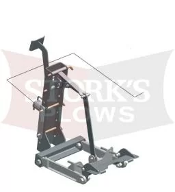 LHM-020 TurfEx SweepEx Heavy Duty Dethatcher Manual Lifting Bracket ZTR-300 Mount