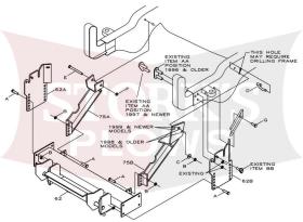 LTA02638E Boss RT2 Plow Mount 1994-2002 Dodge 1500, 2500, 3500