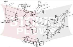 LTA03570 Boss RT2 Plow Mount 1981-1991 Ford F150 F250 F350 Gasoline Only