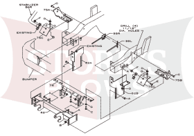 LTA03648 Boss RT3 Plow Mount 1992-1996 Ford F150