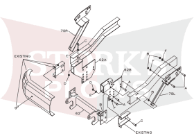 LTA03669 Boss RT3 Plow Mount 1973-1993 Dodge W250 W350 