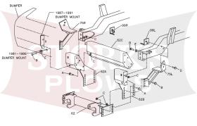LTA03674 Boss RT3 Plow Mount 81-91 Ford F150 F250 F350 Bronco 