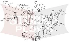 LTA03674 Boss RT3 Plow Mount 81-91 Ford F150 F250 F350 Bronco 
