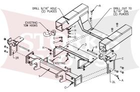 LTA04766 1999-2006 GM 1/2 Ton RT3 Boss Mount 1500 Chevy 