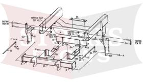 LTA04874B Boss 2002-2005 1/2 Ton Dodge RT3 Plow Mount