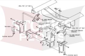 LTA05250 Boss Sport Duty / HTX Plow Mount 2000-2006 Toyota Tundra