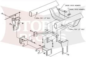 LTA05375 Boss Sport Duty HTX Plow Mount 1998-2011 Ford Ranger