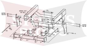 LTA05435 Boss 2002-2005 1/2 Ton Dodge HTX Sport Duty Plow Mount