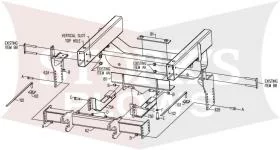 LTA05435 Boss 2002-2005 1/2 Ton Dodge HTX Sport Duty Plow Mount
