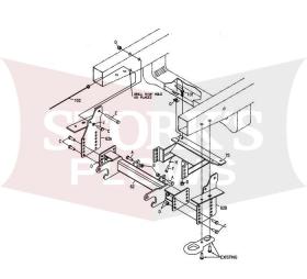 LTA05440 Boss Sport Duty HTX Plow Mount 1997-2003 Ford F150 F250LD