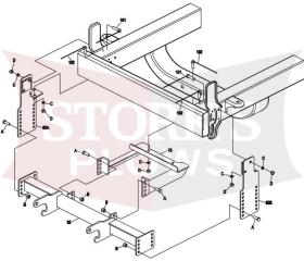 LTA06270 Boss Sport Duty HTX Plow Mount 2004-2015 Nissan Titan