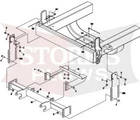 LTA06270 Boss Sport Duty HTX Plow Mount 2004-2015 Nissan Titan