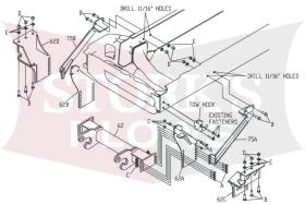 LTA06400 Boss HD RT3 Plow Mount 2000-2015 Ford F650 F750 2002+ International Durastar 