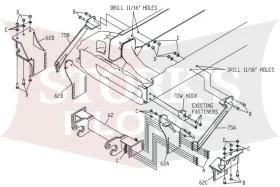 LTA06400 Boss HD RT3 Plow Mount 2000-2015 Ford F650 F750 2002+ International Durastar 