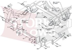 LTA09001C 2007-19 GMC Chevy 1500 1/2 Ton RT3 Boss Plow Mount