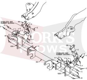 LTA09070B Boss RT3 Plow Mount 2008-2016 Ford F450 F550 HD