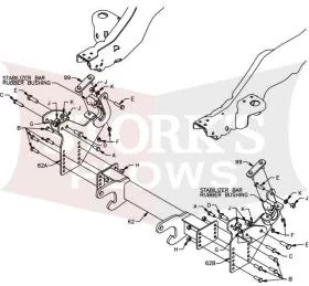 LTA09070B Boss RT3 Plow Mount 2008-2016 Ford F450 F550 HD