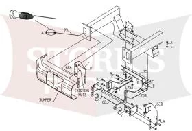 LTA09823 Boss RT3 Plow Mount 06-08 Dodge Ram 1500