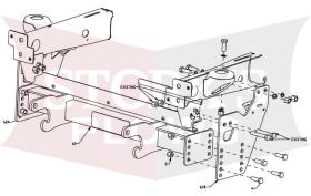 LTA18734 2015-2022 Chevy Colorado GMC Canyon RT3 HTX Sport Duty Boss Mount