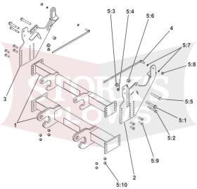 LTA23040 Boss 2019-2025 4500 5500 Dodge Ram RT3 Plow Mount