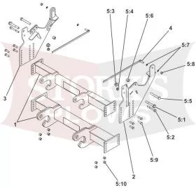 LTA23045 Boss 2019-2025 4500 5500 HD Dodge Ram RT3 Plow Mount