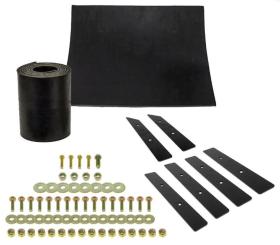 MSC01565 Stork's Branded Boss Plow Rubber Deflector Kit Super Duty DXT VXT V Plow
