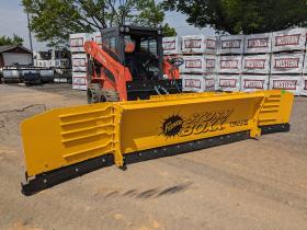 8'-14' x30" Fisher HX Storm Boxx Hydraulic-Wing Trace Technology Skid Loader Pusher Plows Box 32708