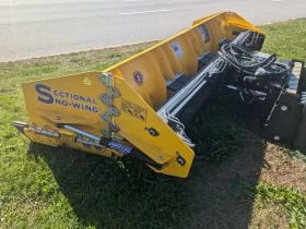 New Arctic SWLD-10.5' Sectional Sno-Wing Hydraulic wing Pusher Box (Yellow) 