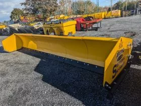 New Arctic LD-15.5' Sectional Sno-pusher Skid steer Pusher Box ( Yellow ) 