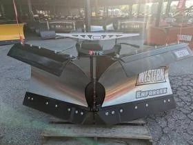 Like New Western Enforcer Stainless Steel LED Lights Half-Ton V Plow 7 1/2 Snow Plow Ultramount