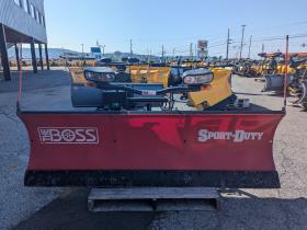 Used 7'6 Boss Poly Sport Duty SUV Snow Plow Light Duty RT3