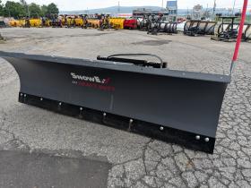 DEMO 8'6 Skid Steer Snow Plow Straight blade SnowEx Heavy Duty Bobcat John Deere Loader