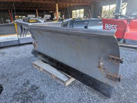 8' New Holland FFC Heavy Duty Skid Steer Plow Power Angle Quick Tach Plate Loader