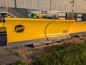 Like New 9' Fisher HC LED Contractor Heavy Duty Straight Blade Plow