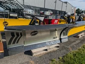 Used Stainless Fisher XLS 8-10' Expandable Steel Snow Plow MM2 