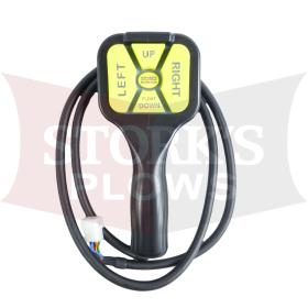 Aftermarket Controller Fisher Straight Blade Handheld Control 6 Pin White Plug 9400