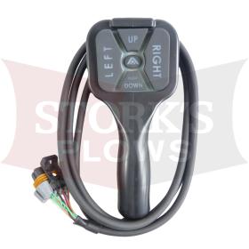 Blackline Straight Blade with Float Controller Handheld Snow Plow Control