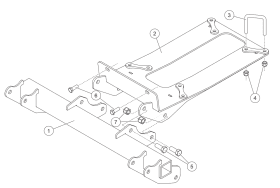 35173 Kawasaki Ridge HD UTV Mount Kit Western/Fisher/SnowEx