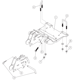 35221 CFMOTO UFORCE 600/800 2025+ UTV Mount Western/Fisher/SnowEx