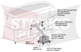 UBM-175-1 SnowEx UTV Salt Spreader Vehicle Utility Bed Mount