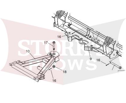 16547 Meyer EZ Plus MDII PAF Pivot A Frame Kit LP Series Lot Pro Blade 