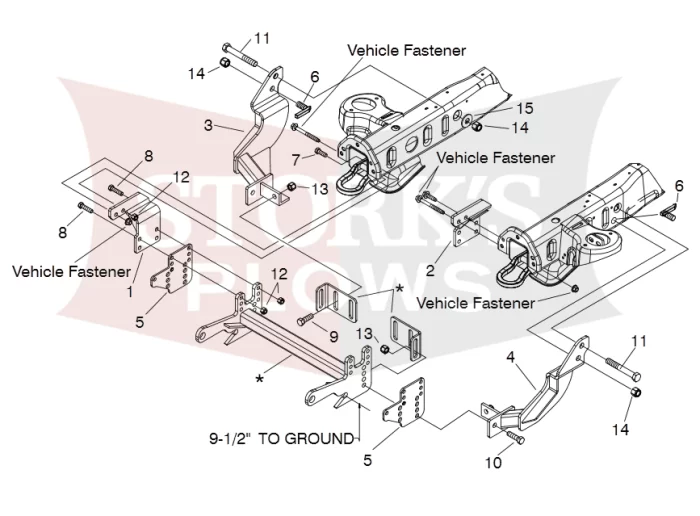 17194 Meyer EZ Plus Mount 2004+ Chevy K1500 4x4