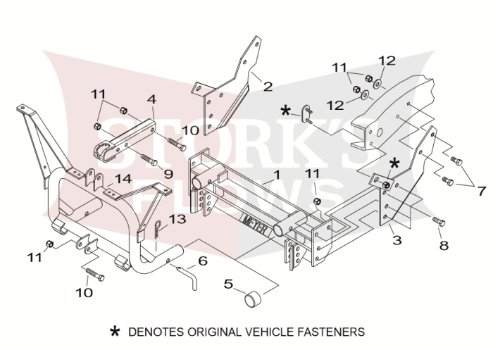 18058 Meyer EZ Classic Plow Mount 