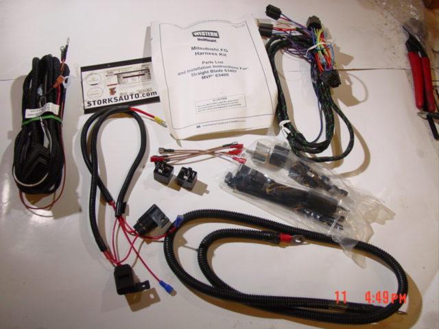 western unimount headlight light harness