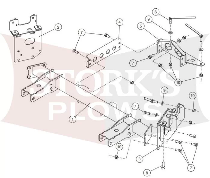 33950-1 Western Mount 2019-2024 Dodge Ram 1500 Ultramount