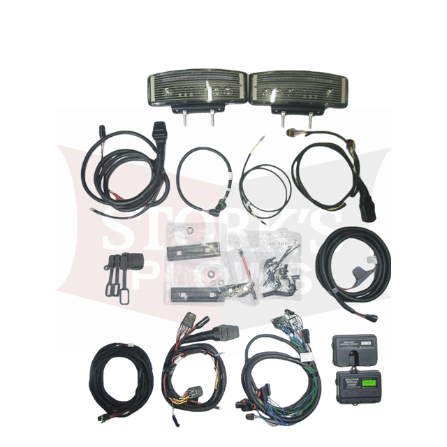 39900 LED Lights + Fleet Flex Truck Side Wiring Kit Isolation Module Fisher Western Snowex Blizzard