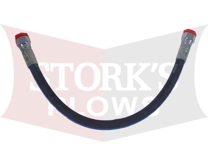 56617 16" Hose Western Factory Ultramount Hose Lift Cylinder Hose 1/4" X 16" W/FJIC 